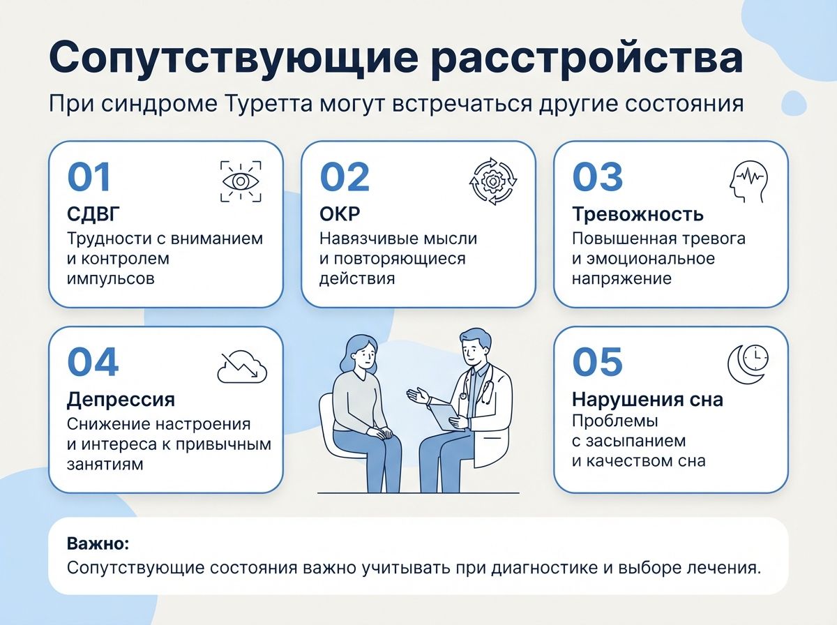 Лечение синдрома Туретта в Купино инфографика
